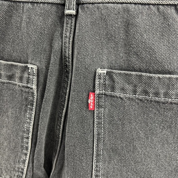 Levi’s Sz Large Sleeveless Black Denim Jumpsuit - Picture 7 of 14